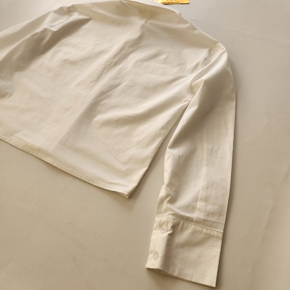 Lizette Collection White hidden Button-down Longsleeve Shirt - Picture 9 of 12